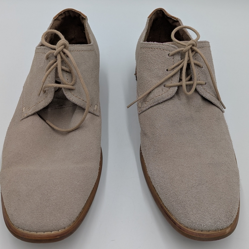 Steve Madden Elvess Tan Suede Oxford Dress Shoes Mens Lace Up Business Casual 12